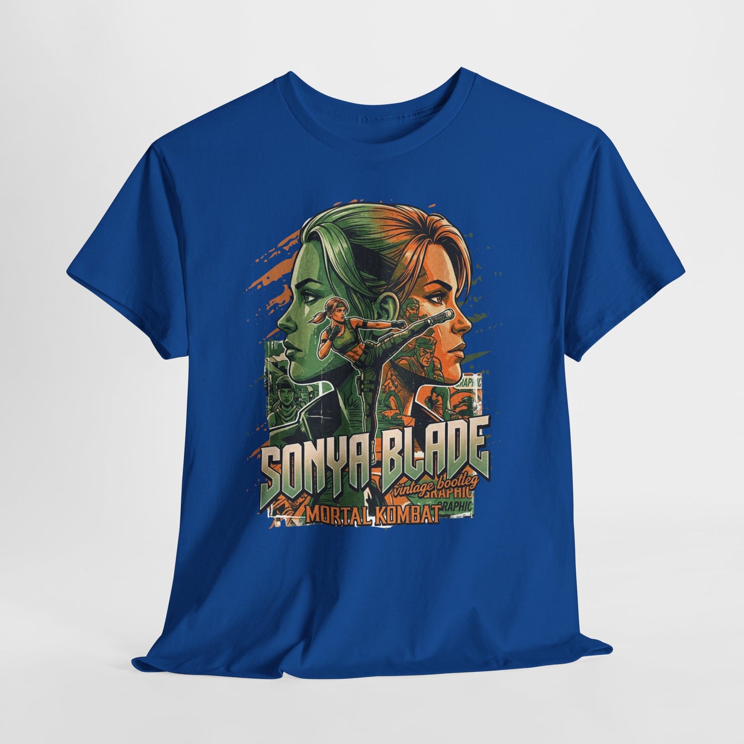 Sonya Blade Retro Fighter T-Shirt — Mortal Kombat Inspired Graphic Tee
