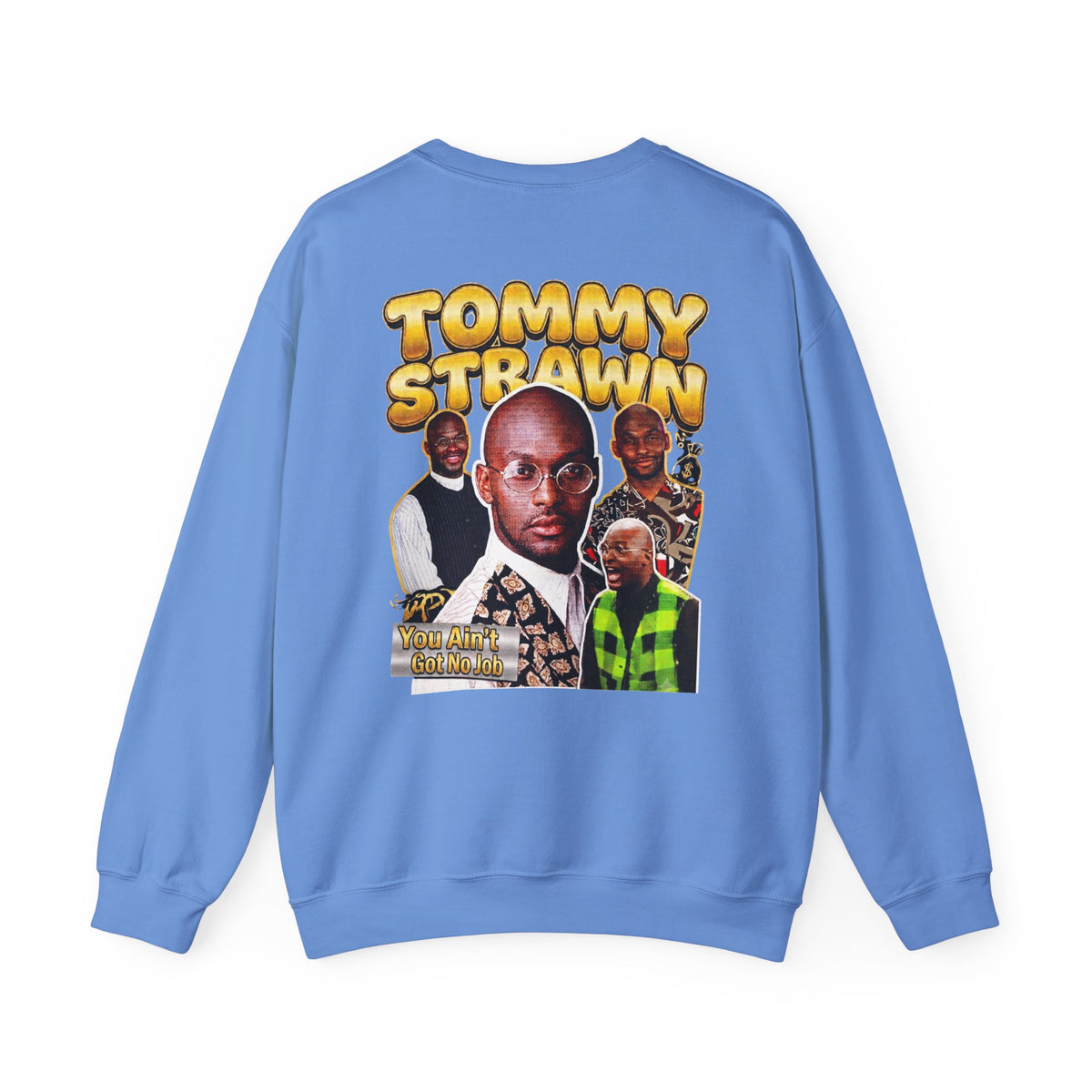 Martin Graphic Crewneck Sweatshirt — Vintage Retro Tommy Strawn Photo Collage