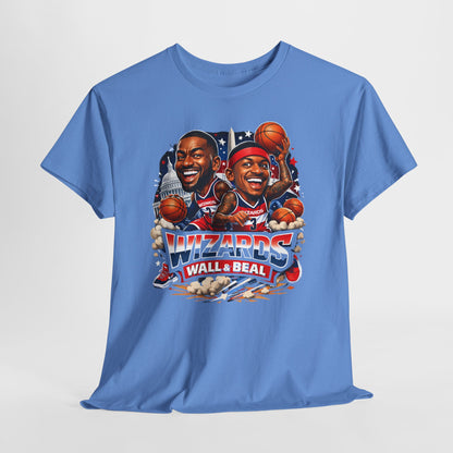 Wizards Basketball Vintage Player Caricature Tee – Wall & Ball Fan Shirt