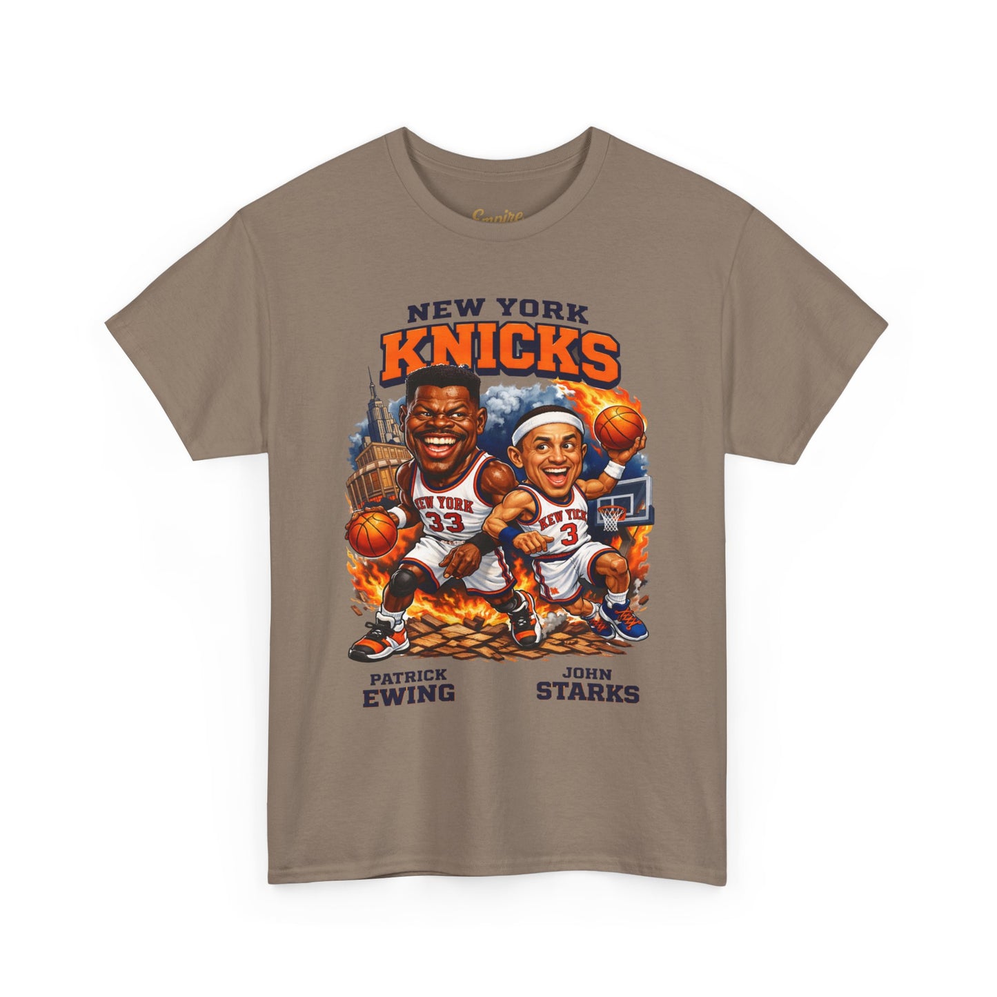 New York Knicks Patrick Ewing & John Starks Retro Basketball Tee