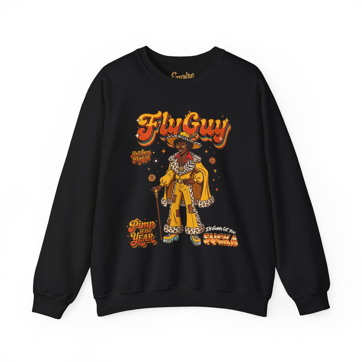 FlyGuy Pimp of the Year Graphic Crewneck Sweatshirt
