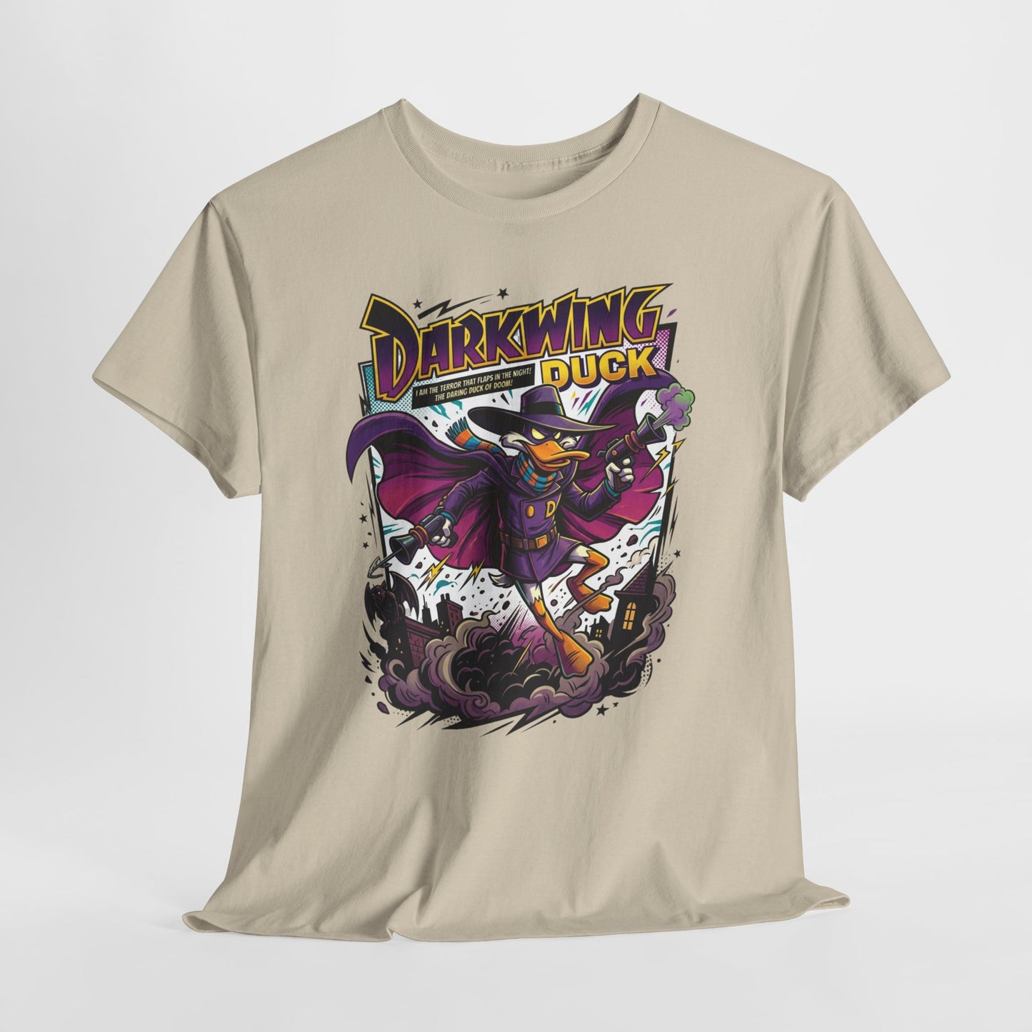 Darkwing Duck Graphic Tee — Retro Cartoon Superhero Shirt