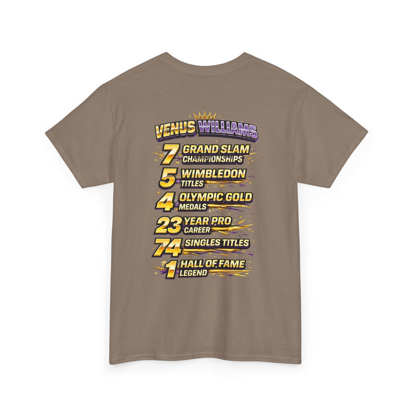 Queen V Tennis Tee — "Queen V" Venus Williams Tribute Shirt