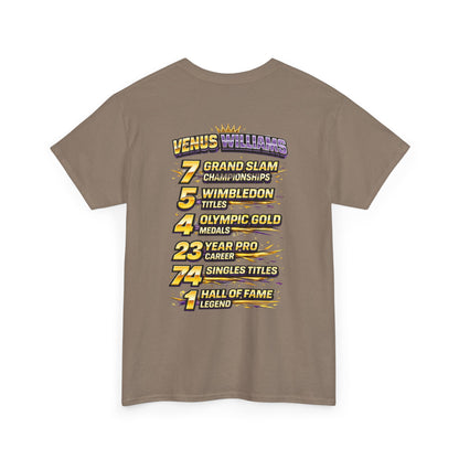 Queen V Tennis Tee — "Queen V" Venus Williams Tribute Shirt