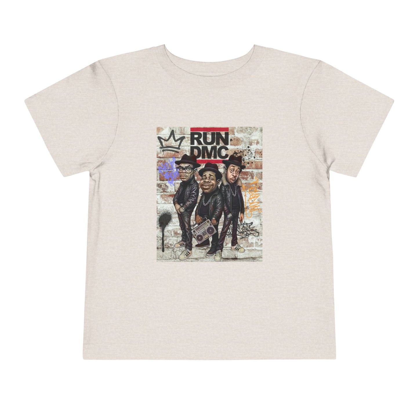 Toddler Short Sleeve Tee with Iconic Design, Hip-Hop Kids Shirt, Music Lover Gift, Birthday Outfit, Cool Toddler Apparel