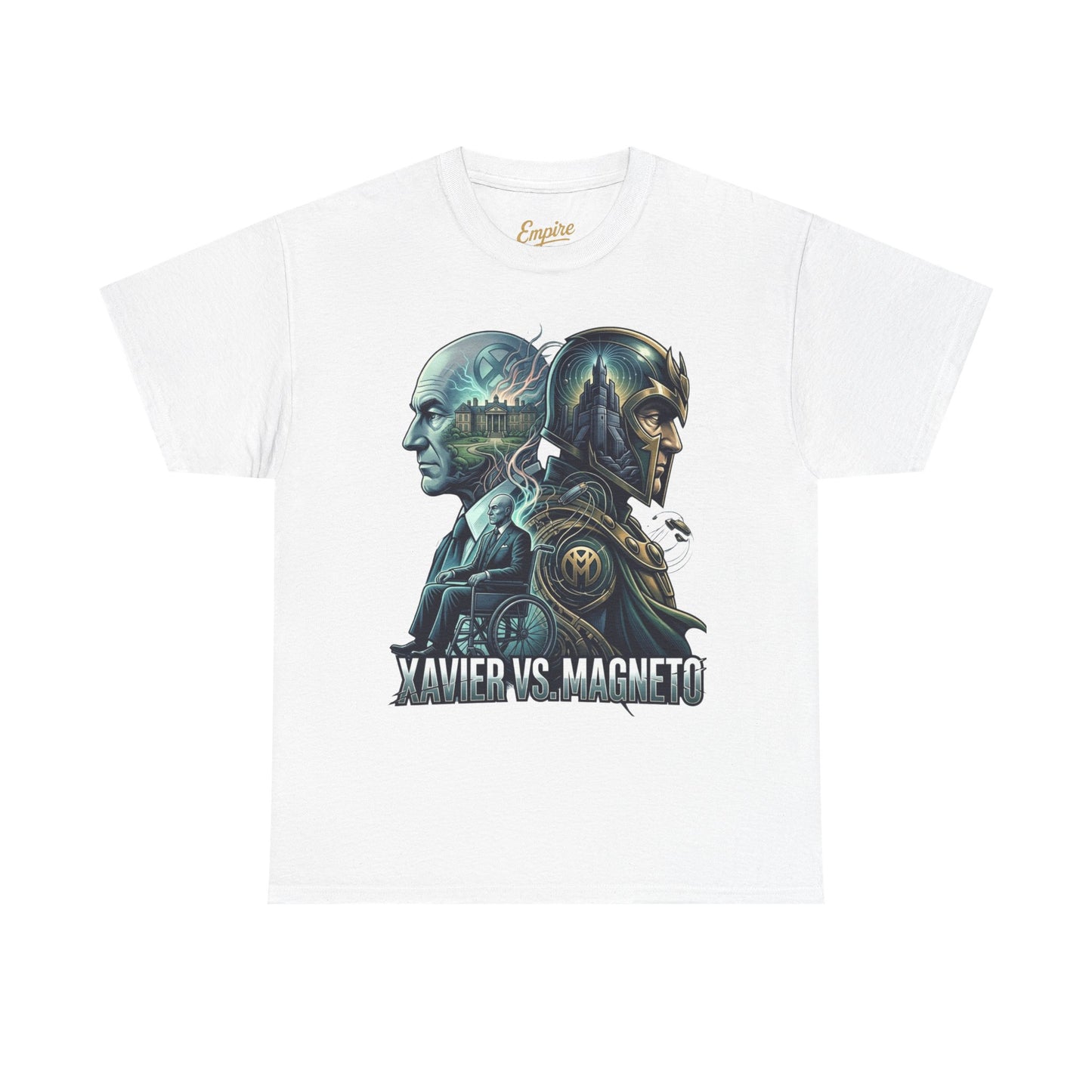 Xavier vs Magneto Graphic Tee — Retro Comic Mutant Showdown T-Shirt
