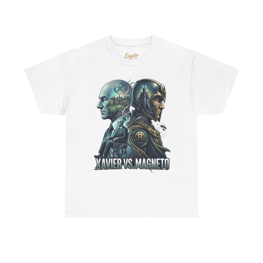 Xavier vs Magneto Graphic Tee — Retro Comic Mutant Showdown T-Shirt