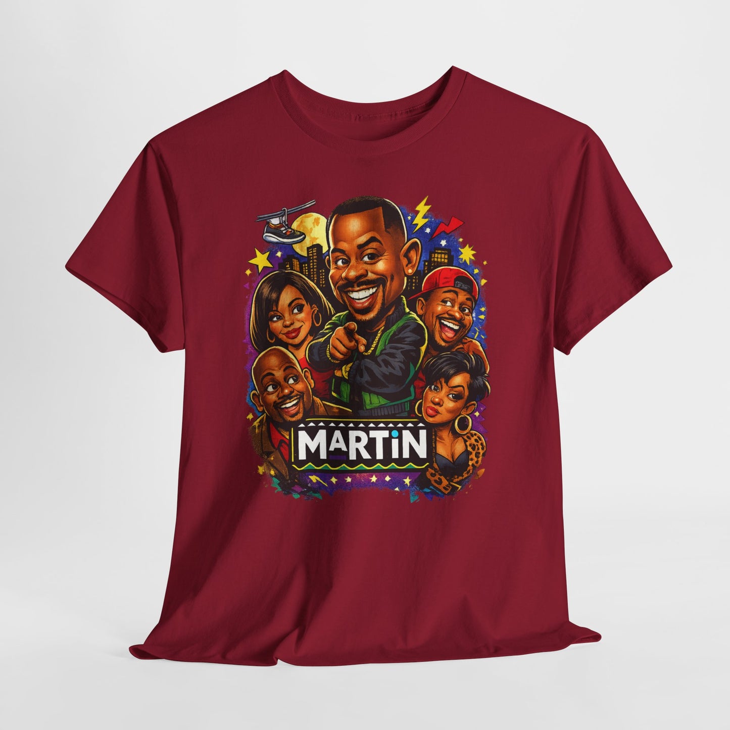 Martin TV Show Caricature T-Shirt – Retro 90s Sitcom Tribute Tee