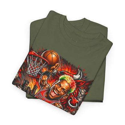 Dennis Rodman 91 Basketball T-Shirt — Vintage Chicago Bulls Jersey Tee