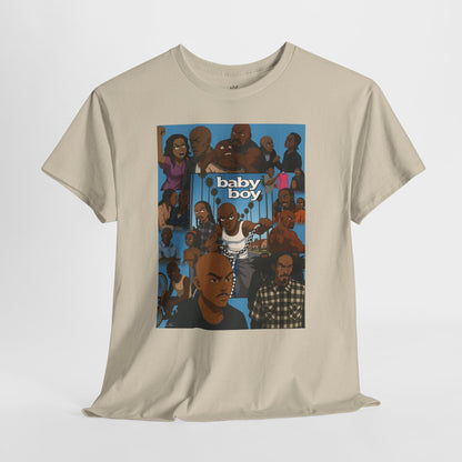 Baby Boy Unisex Heavy Cotton Tee - Retro Cartoon Design