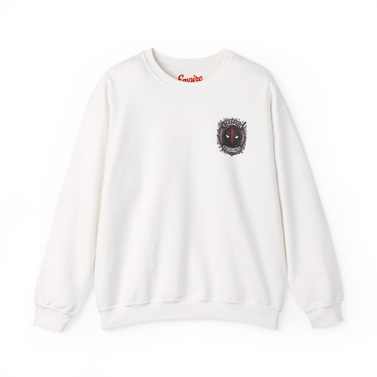 Deadpool Graphic Sweatshirt – Comic Superhero Crewneck