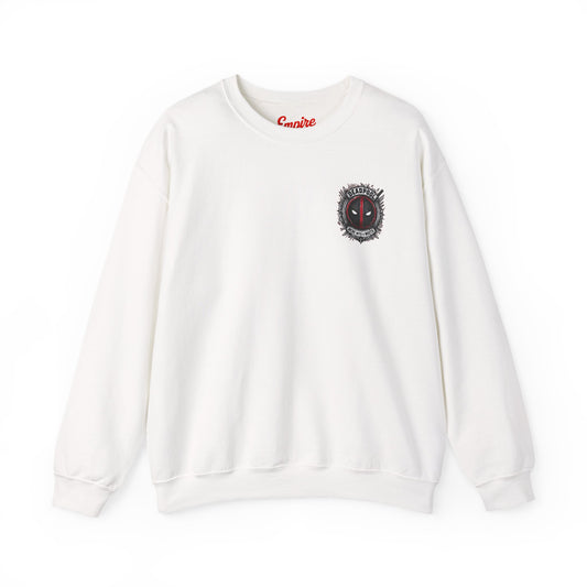 Deadpool Graphic Sweatshirt – Comic Superhero Crewneck