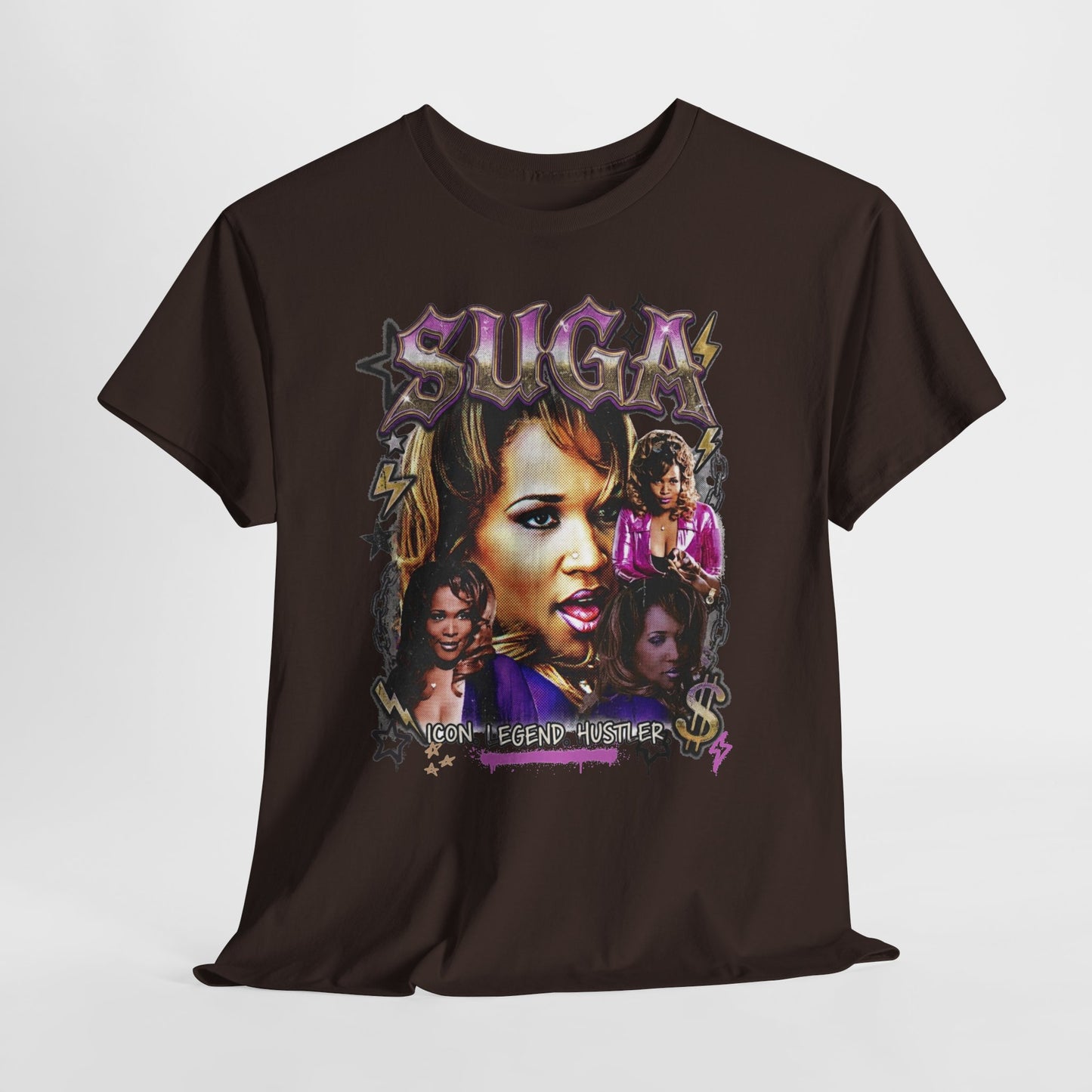 Suga Tribute Tee — Retro Movie Collage Graphic T-Shirt
