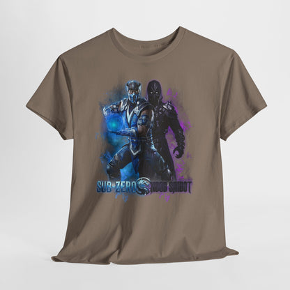 Mortal Kombat Sub-Zero & Noob Saibot Graphic Tee — Gamers' Retro Fighting Shirt