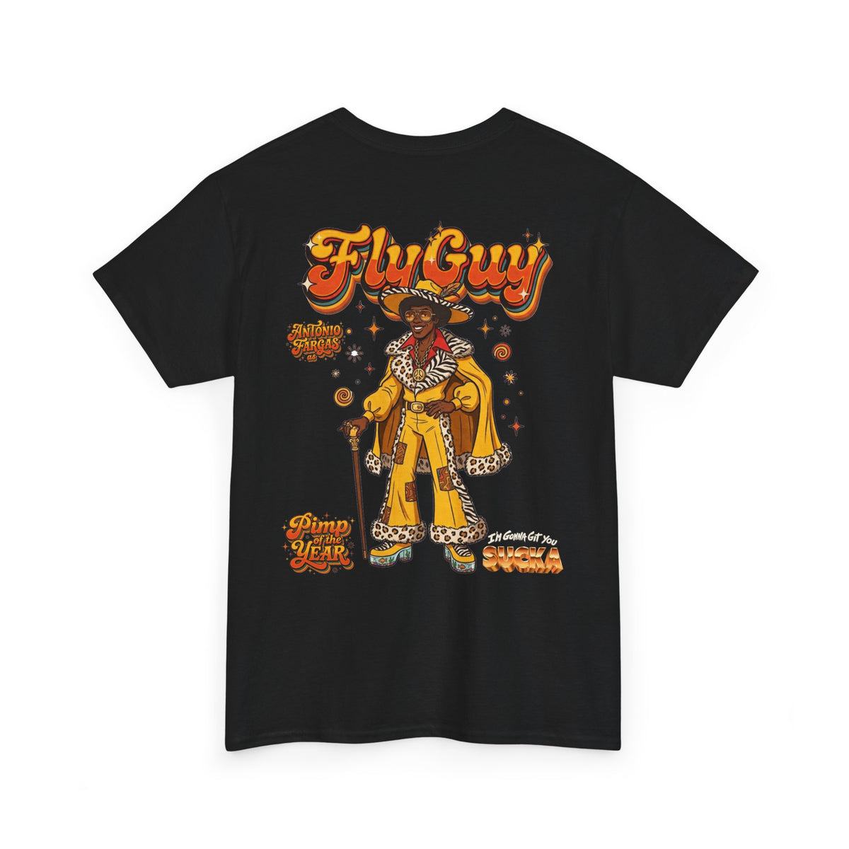 Fly Guy Retro "Pimp Of The Year" Graphic T-Shirt - I'm Gonna Get You Sucka Movie