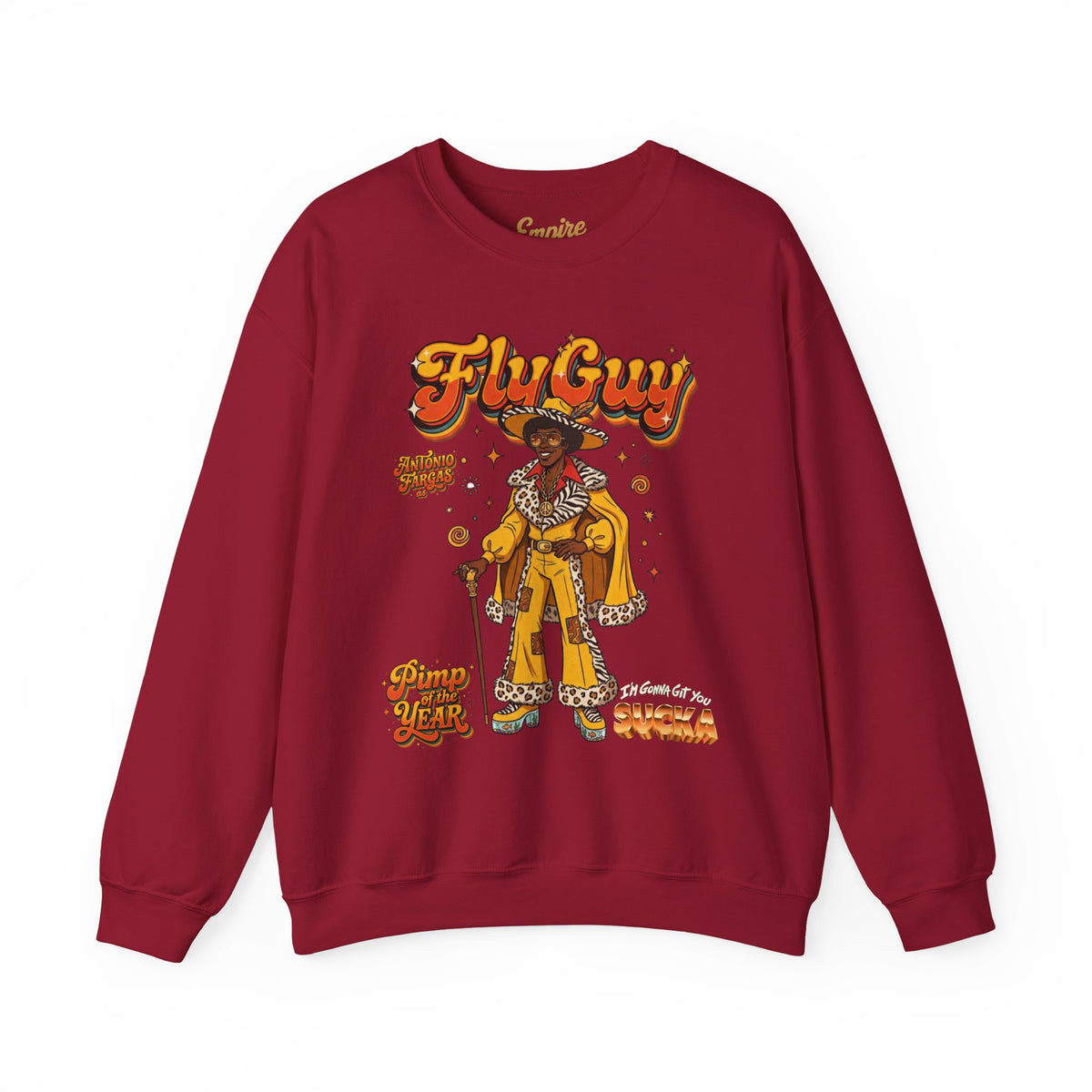 FlyGuy Pimp of the Year Graphic Crewneck Sweatshirt