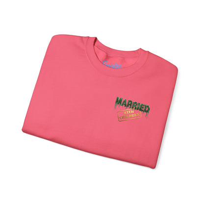 Al Bundy 'Married... Awesome Gawwwwd' Crewneck Sweatshirt
