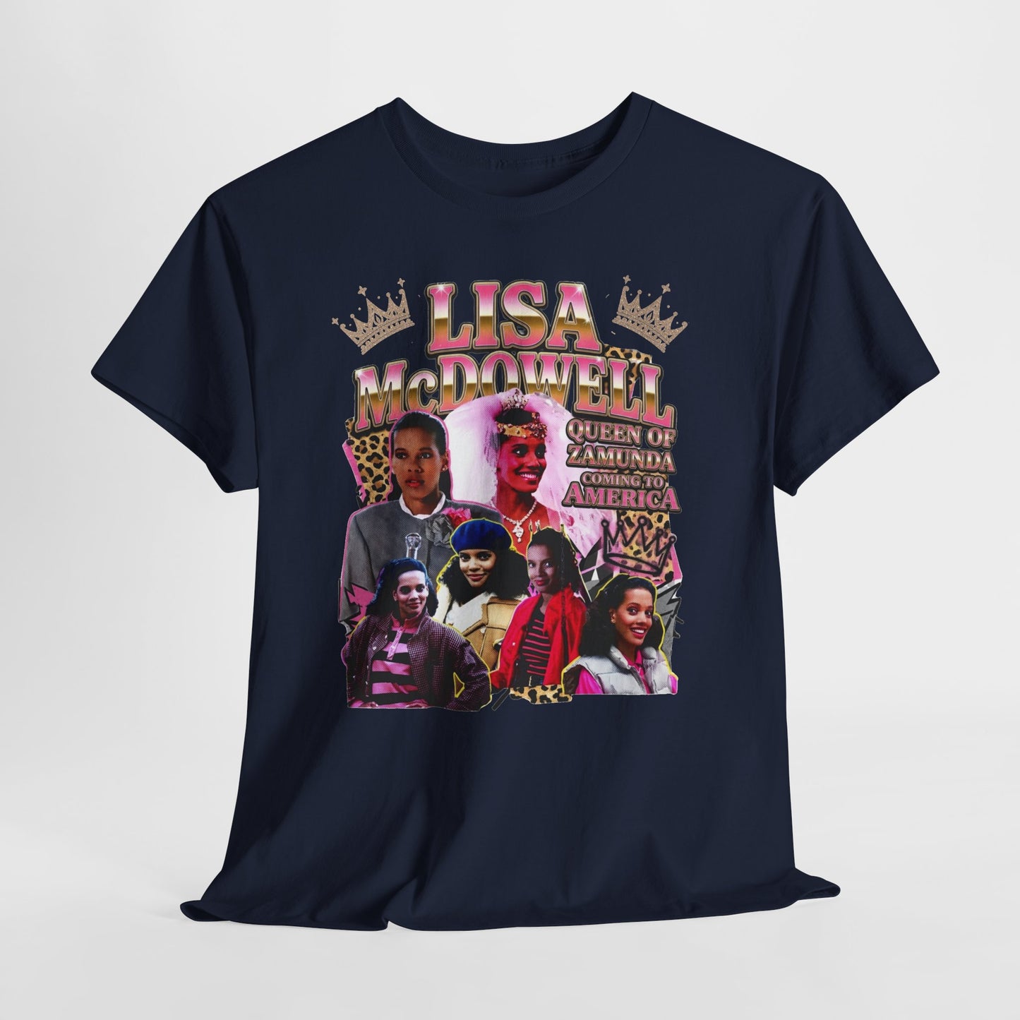 Lisa McDowell ‘90s Nostalgia Collage Tee — Coming To America Graphic Shirt