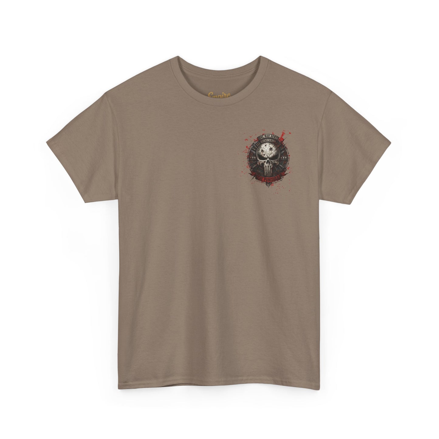 Punisher Graphic Tee — Frank Castle Skull Art Backprint