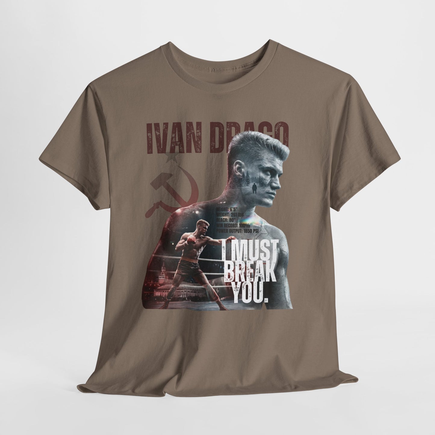 Ivan Drago 'I Must Break You' T-Shirt - Retro Rocky Boxing Graphic Tee