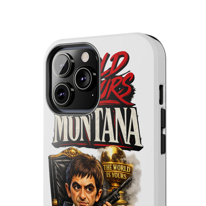 Tony Montana "The World Is Yours" Vintage Caricature Tough Phone Case
