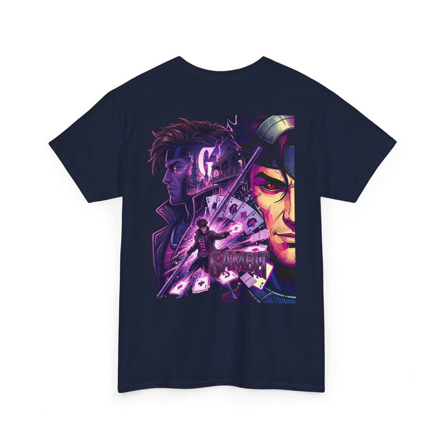 Neon Noir Anime Portraits T‑Shirt