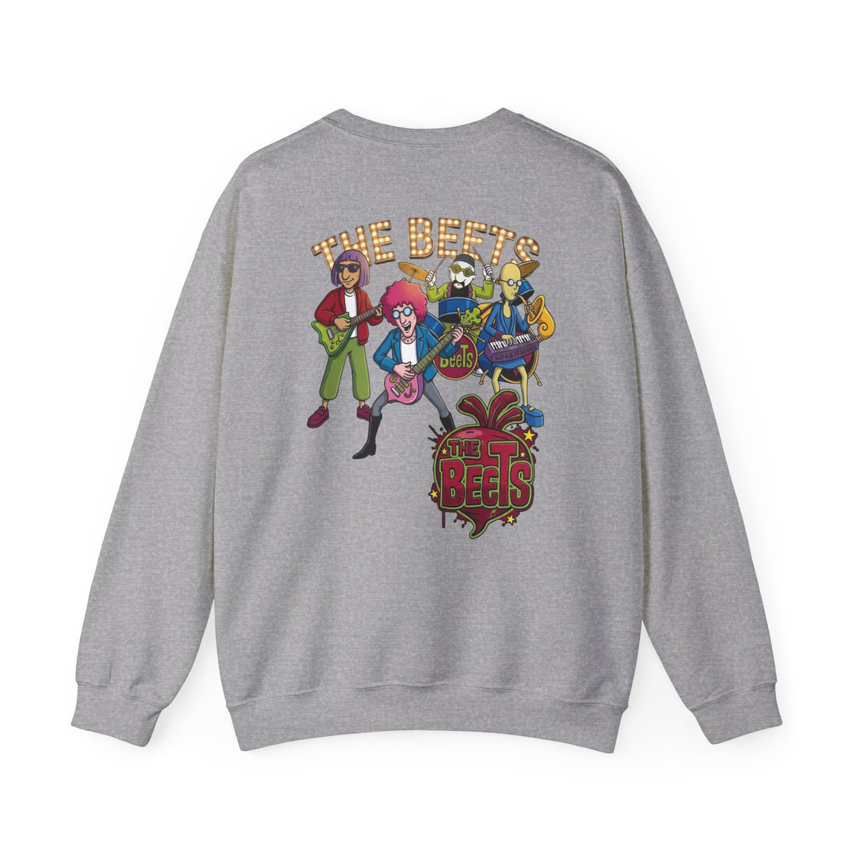 Crewneck Sweatshirt — The Beets Band Graphic (Back & Chest Logo)