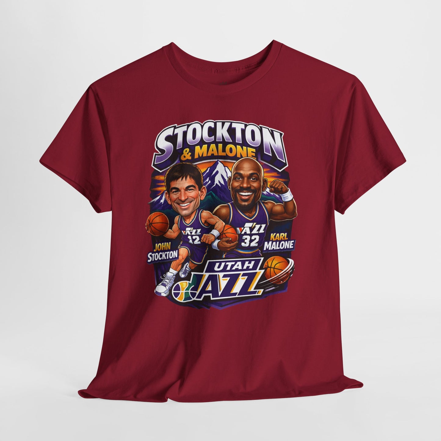 Utah Jazz Basketball Tribute Tee, Unisex Cotton Shirt, NBA Fan Gift, Sports Apparel, Retro Graphic T-Shirt