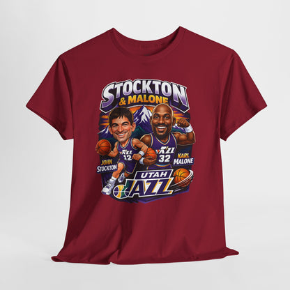 Utah Jazz Basketball Tribute Tee, Unisex Cotton Shirt, NBA Fan Gift, Sports Apparel, Retro Graphic T-Shirt