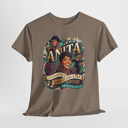 Anita Baker Tribute T-Shirt — Queen of Soul & R&B Vintage Portrait Tee