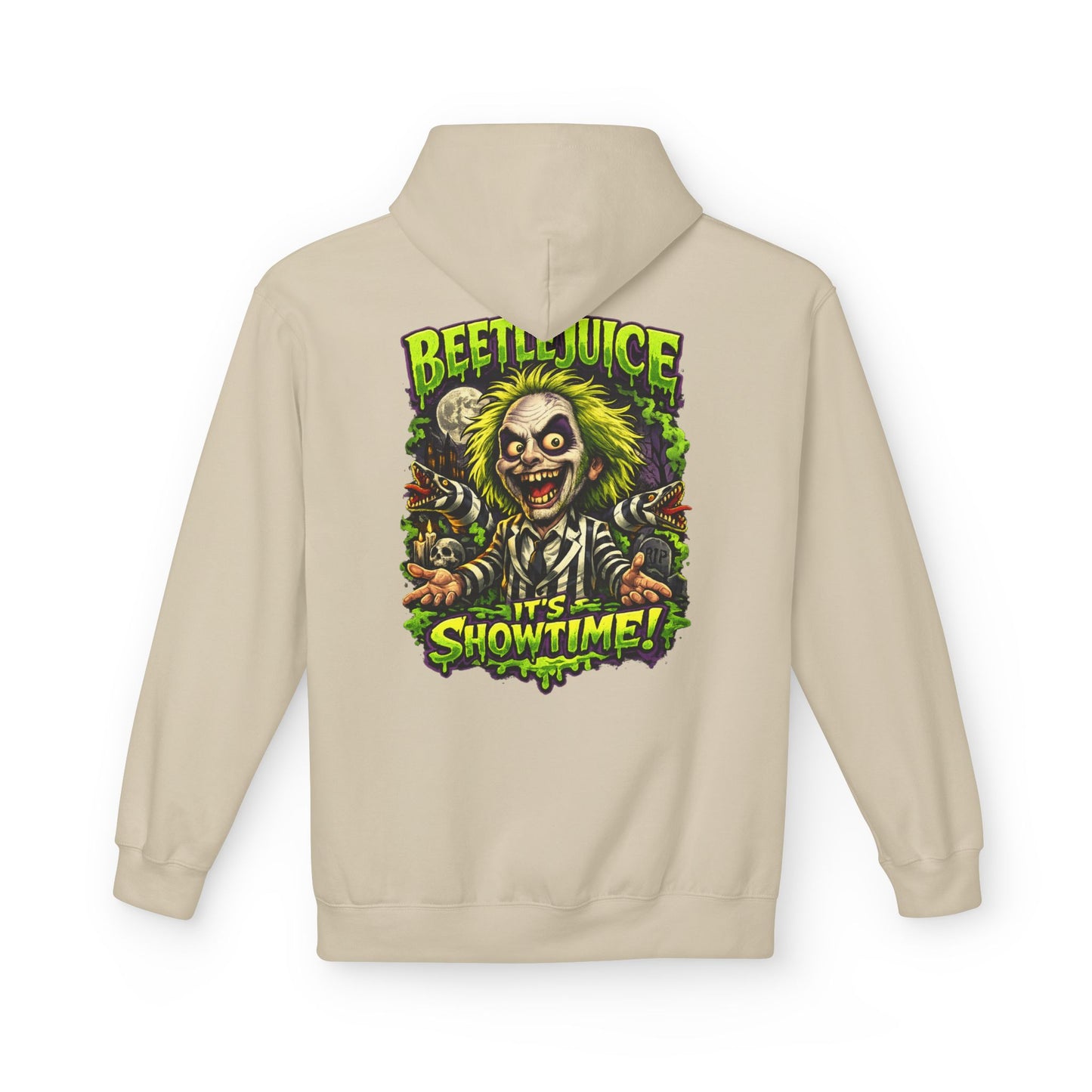 Beetlejuice "It's Showtime" Unisex Midweight Softstyle Fleece Hoodie