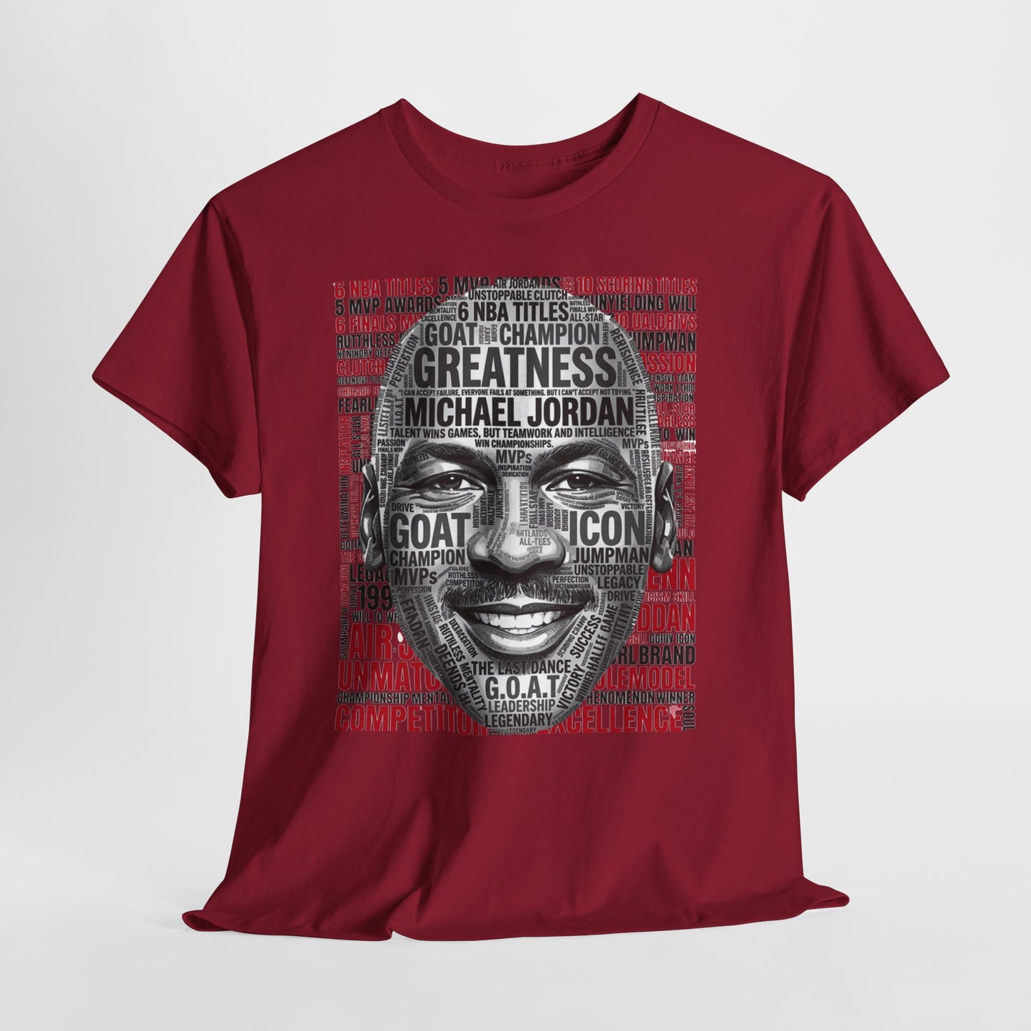 Greatness Icon T-Shirt — Motivational Basketball Portrait Tee