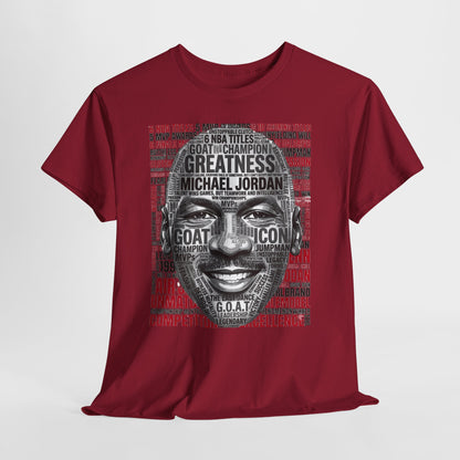 Greatness Icon T-Shirt — Motivational Basketball Portrait Tee