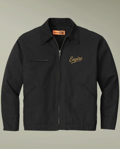 Unisex Duck Cloth Work Jacket with Embroidered Design