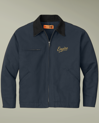 Unisex Duck Cloth Work Jacket with Embroidered Design