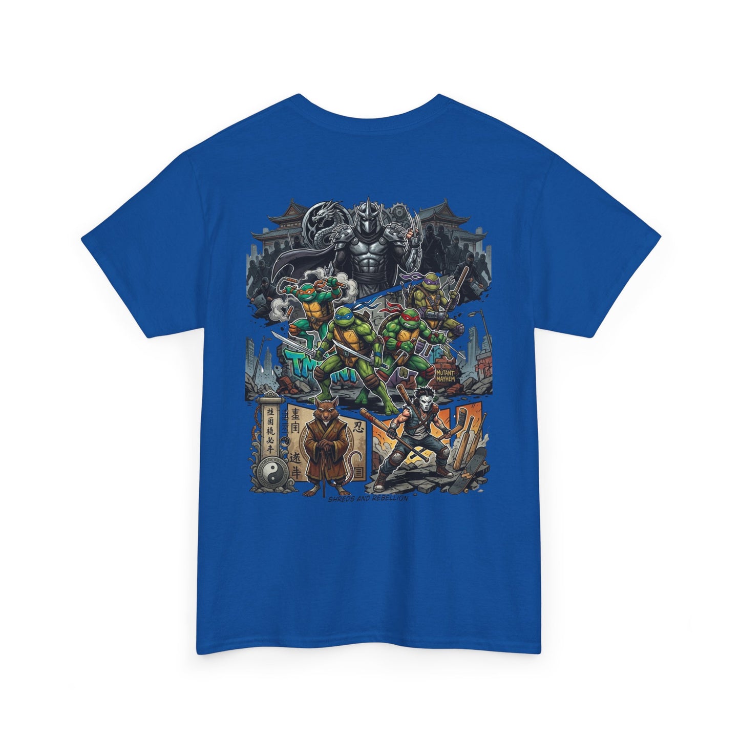 Teenage Mutant Ninja Turtles Graphic Tee — Retro Comic Backprint