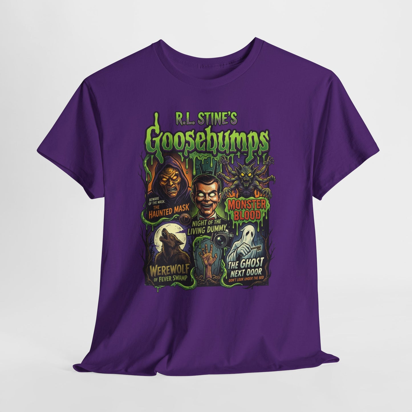 Goosebumps Retro Horror T-Shirt — Classic 90s Kids Spooky Monsters Tee