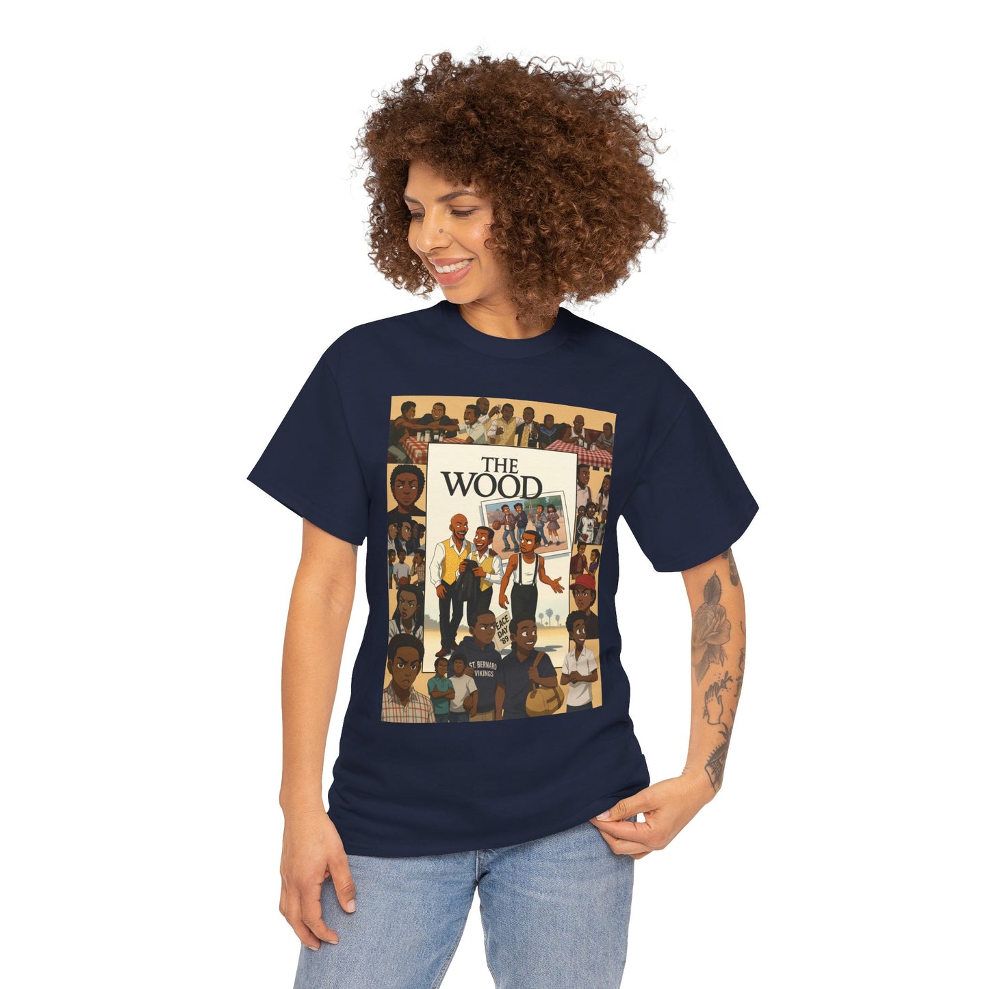 Retro 'The Wood' Graphic Shirt - Perfect for Casual Wear or Events