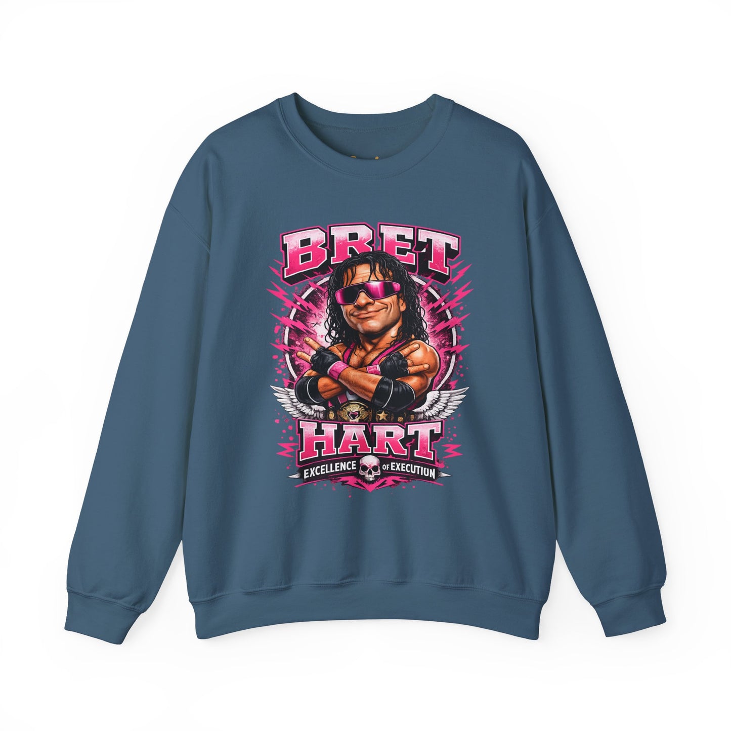 Bret Hart Crewneck Sweatshirt — "I Am The Best There Is" Retro Wrestling Pullover