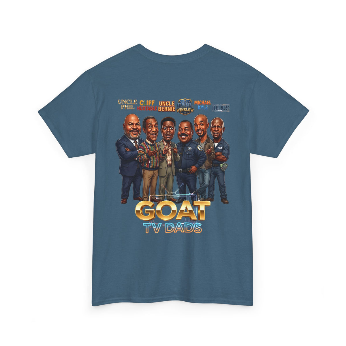 GOAT TV Dads T-Shirt — Caricature TV Fathers Reunion Tee