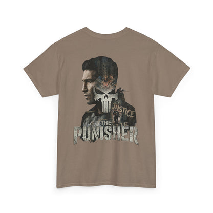 Punisher Graphic Tee — Skull Logo Front & The Punisher Portrait Back