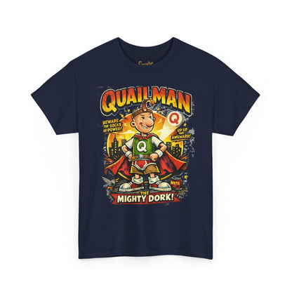 Quailman Mighty Dork T-Shirt — Retro Cartoon Graphic Tee