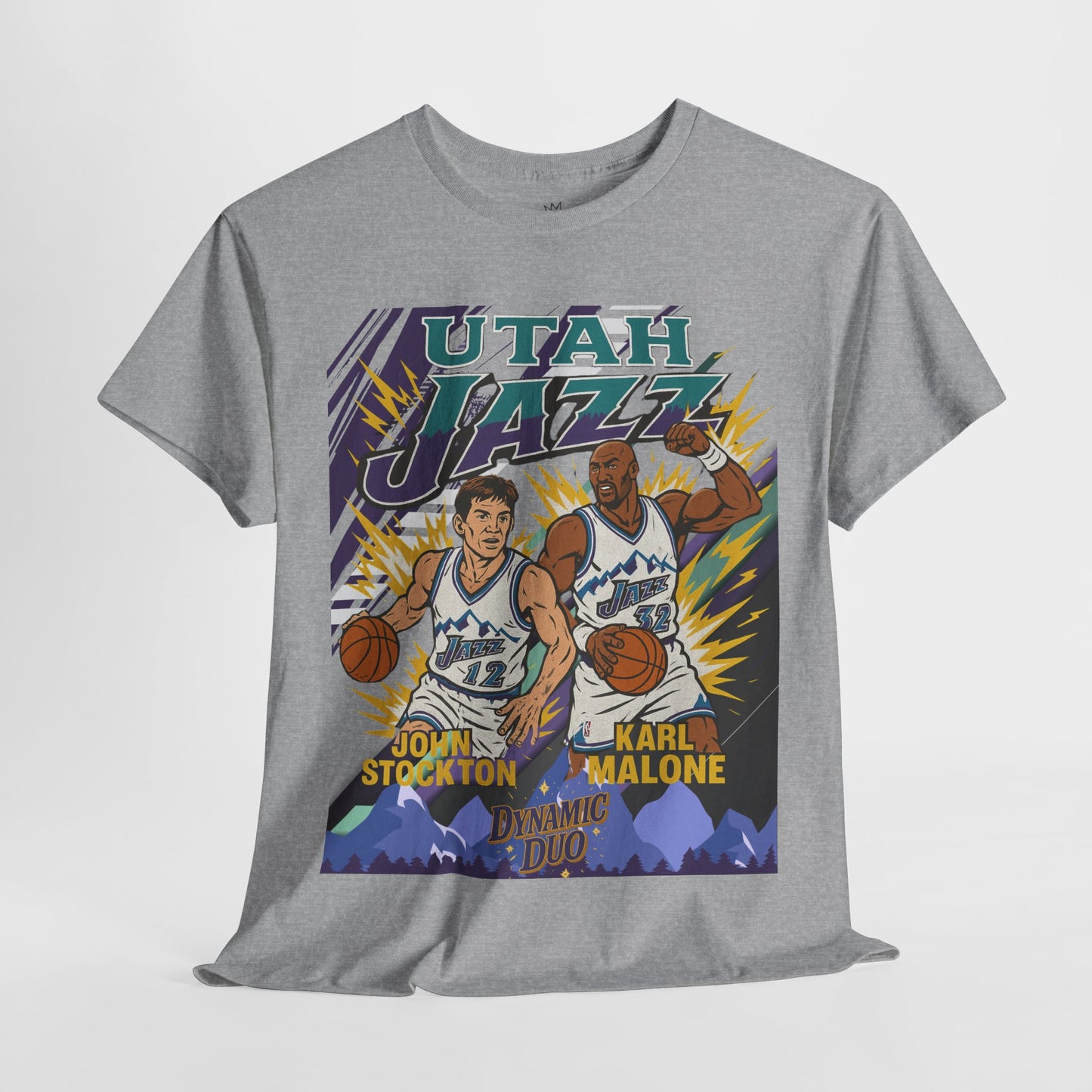Utah Jazz Basketball Tribute Tee, Unisex Cotton Shirt, NBA Fan Gift, Sports Apparel, Retro Graphic T-Shirt