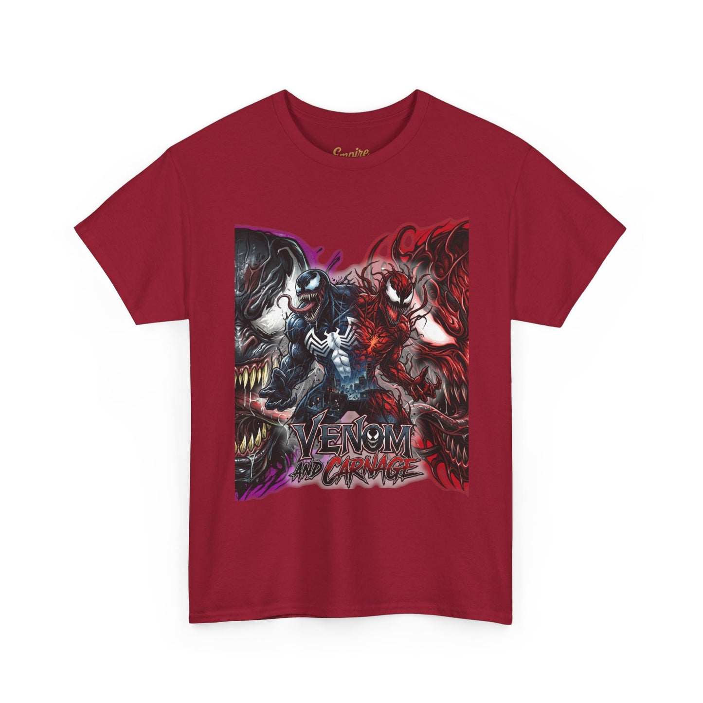 Venom vs Carnage Graphic Tee - Comic Movie Villains Shirt