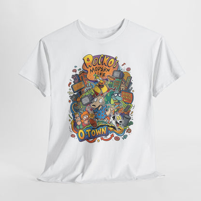"Rocko's Modern Life: O-Town" Cartoon Retro T-Shirt