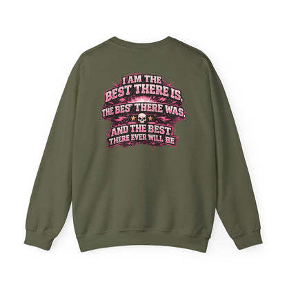 Bret Hart Crewneck Sweatshirt — "I Am The Best There Is" Retro Wrestling Pullover