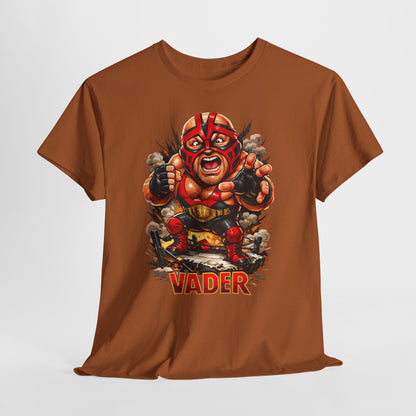 Vader Wrestler Graphic Tee — Retro Cartoon Wrestling T‑Shirt
