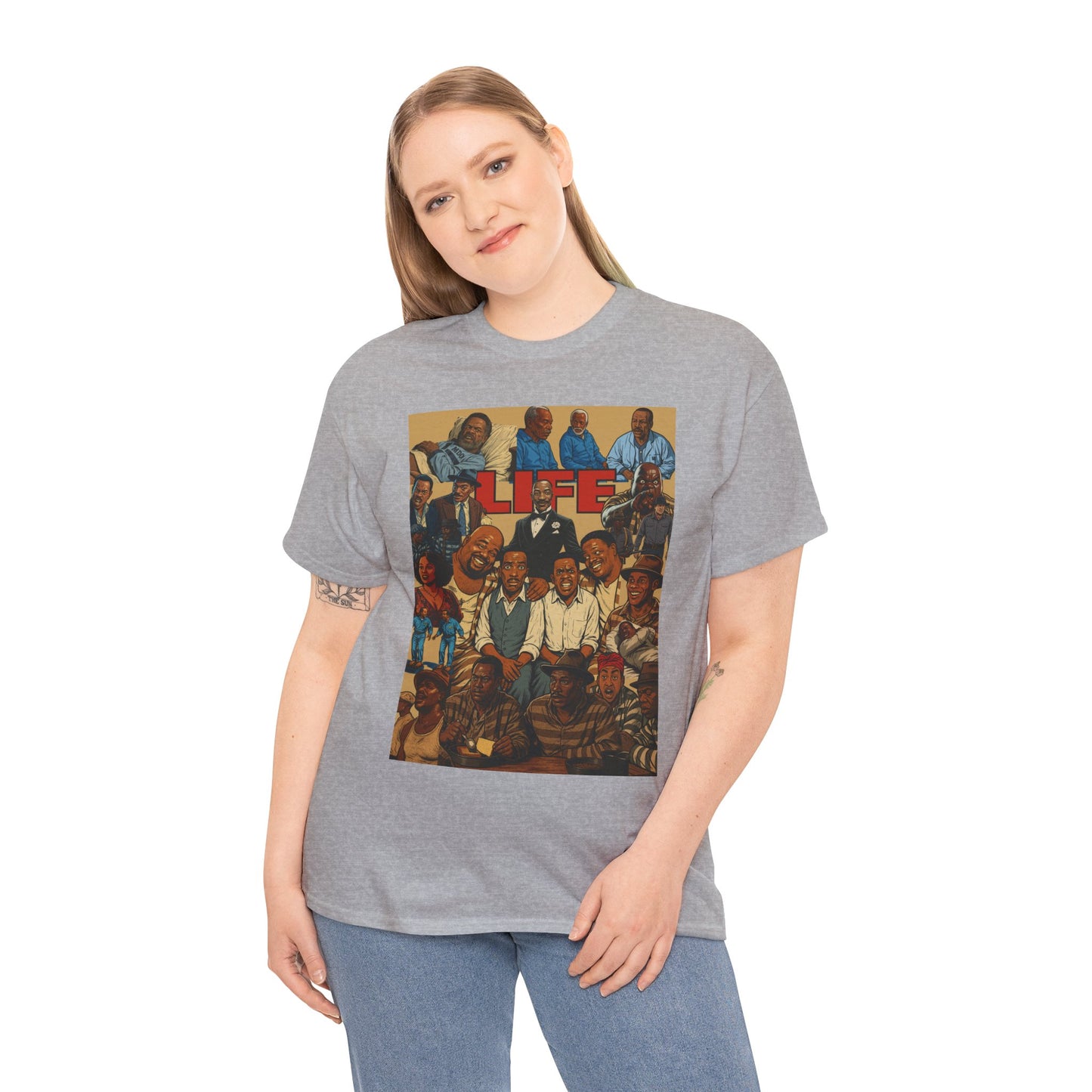 Retro Life Graphic Tee, Unisex Heavy Cotton T-Shirt, Vintage Style Shirt, Casual Wear, Unique Gift Idea