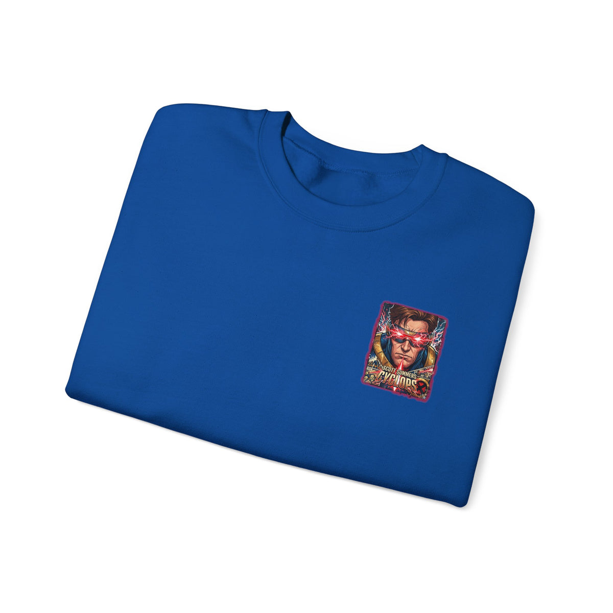 Cyclops Graphic Sweatshirt — Retro X‑Men Laser Portrait Crewneck