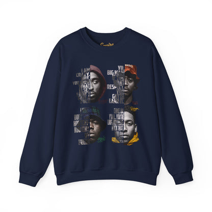 Wrecking Crew "Juice" Movie Legends Crewneck Sweatshirt — Collage Portraits & Lyrics